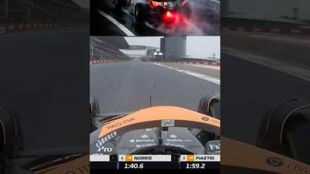 Lando Norris’s masterclass in wet weather driving #shorts