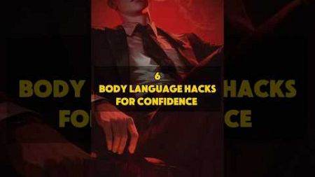 6 body language hacks for instant confidence #lifeimprovementtips #motivation #bodylanguage