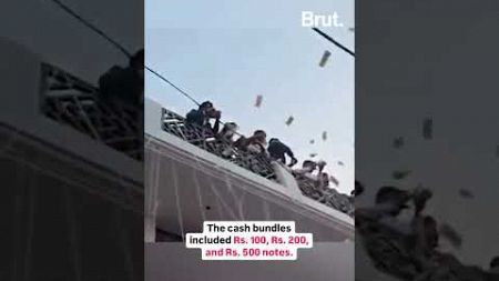 Guests in this wedding in Uttar Pradesh showered money like confetti…