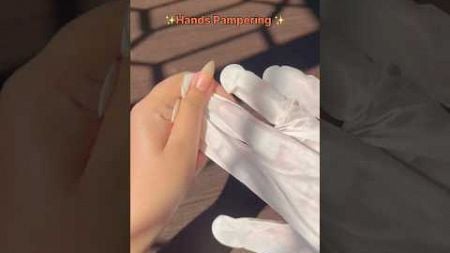 Hands Pampering for wedding functions✨ #shorts #handcare #handmassage #diy #youtubeshorts