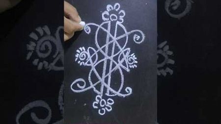 Simple sideborder rangoli#seo#art#muggulu#ranga allulu#trending#viraltiktok