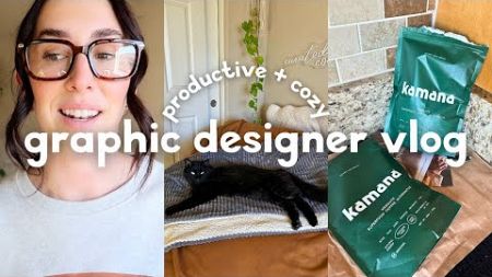 day in the life of a $100K+ graphic designer (new glasses &amp; brand design)