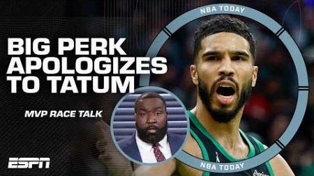 Kendrick Perkins APOLOGIZES to Jayson Tatum: We need to mention him MORE for MVP | NBA Today