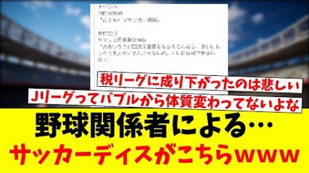 野球関係者による…サッカーディスがこちらｗｗｗ