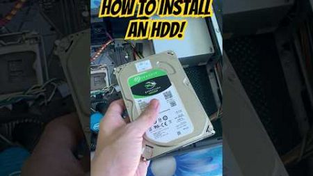 How To Install an HDD! #pc #pcguide #hdd