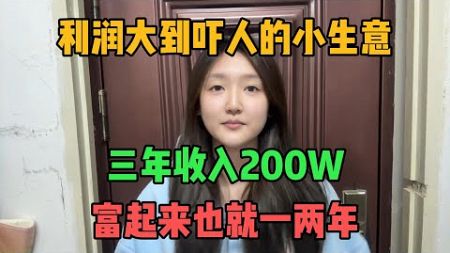 利润大到吓人的小生意，三年时间纯收入200万，为自己打工，富起来也就一两年。#tiktok #tiktok赚钱 #tiktok干货 #副业