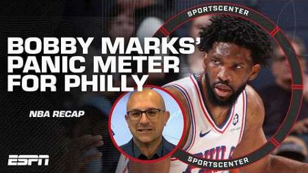 📈 Bobby Marks&#39; PANIC METER for the 76ers 😱 + Knicks the BEST in the NBA? 👀 | SportsCenter