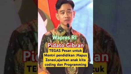 Ajarkan Coding ,Programming hingga Digital Marketing #gibran #wapres #pendidikan