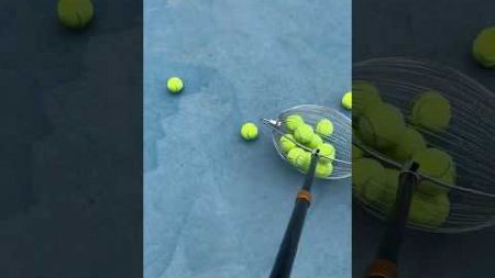 Tennis Practice Made Easy with This Quick Ball Collector #smalleyes #flyboys #rolliefingers