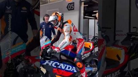 Luca Marini Tests the 2025 Honda RC213V Version | #barcelonatest #motogp #hondarc213v