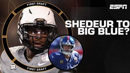 Should the Giants prioritize drafting Shedeur Sanders after Daniel Jones&#39; benching? | First Draft🏈