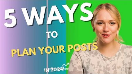 5 Ways To Plan Your Posts | Tips &amp; Tricks | Affordable Socials