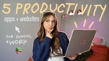 5 apps + websites for productivity and students 📲⭐️