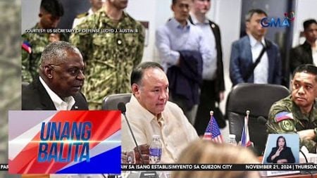 U.S. Defense Secretary Lloyd Austin III, bumisita sa Command and Control Fusion... | Unang Balita