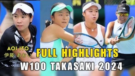 Aoi Ito 伊藤 あおい &amp; 斉藤 Vs Natsumi &amp; Sato - W100 Takasaki 2024 Doubles Full Highlights