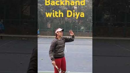 TENNIS BACKHAND WITH DIYA @dctennisclub