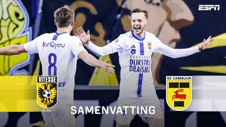 🤯 SC CAMBUUR VERPLETTERT Vitesse in de Gelredome | Samenvatting Vitesse - SC Cambuur