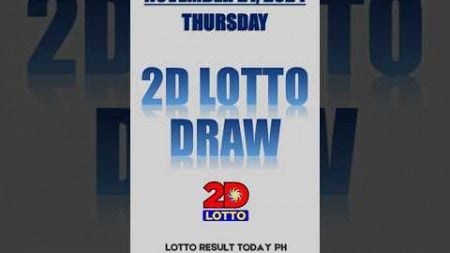 Lotto Result Today 2D Lotto Draw November 21, 2024 PCSO EZ2 Draw | LRT PH #shorts