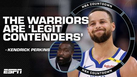 &#39;LEGIT TITLE CONTENDERS&#39; 🗣️ Perk has high praise for the Warriors | NBA Countdown