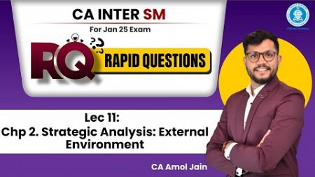 11 Chp 2. Strategic Analysis: External Environment |Rapid Ques | CA Inter SM Jan25 |CA Amol Jain