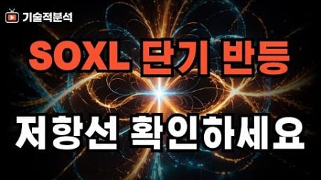 SOXL 저점 단기 반등 저항은 여기까지 입니다 ｜테슬라 매수 전략은 이렇게 가져가세요!