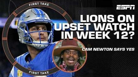 Cam Newton thinks Lions are on UPSET ALERT! 🚨 + Stephen A. BELIEVES in Caleb Williams 🙌 | First Take