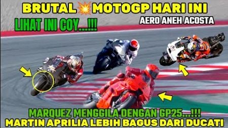 BRUTAL🔴BERITA MOTOGP HARI INI MARQUEZ MELESAT, MARTIN APRILIA BAGUS,MOTOGP HARI INI, MOTOGP 2025