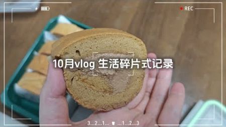 10月生活碎片VLOG 做枣泥费手 看网球比赛费雨‖不过回顾这个月，还是非常开心的