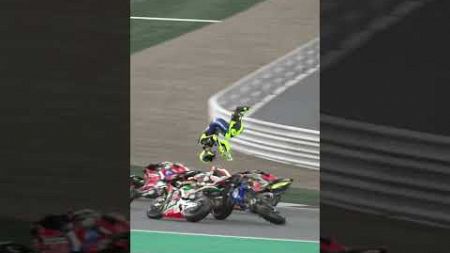 Rossi fell because he hit his opponent