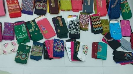 Everyone favorite rawsilk Latest computer embroidery blouses Whats App on 6303158116