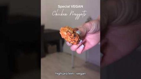 Vegan chicken nuggets ✨❤️ #veganrecipes #healthyfood #gesundheit #veganchicken #shorts