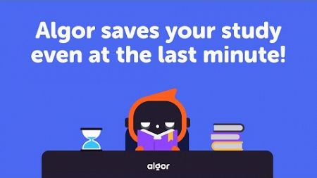 Learn better and faster, optimizing your study time with AI - Algor Education