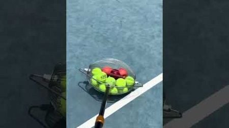 🎾🎾CourtCleaner: Effortlessly Collecting Tennis Balls #smalleyes #tennisequipment #games #bigball