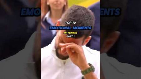 Top 10 Emotional Moments in Tennis Part 1