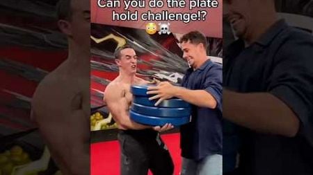 CAN YOU DO THE PLATE HOLD CHALLENGE!!?? #shorts #gym #fitness