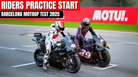 Rider Practice Start – Barcelona MotoGP Official Test 2025