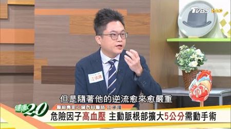 血壓3大指數看血管健康！主動脈根部擴大5公分需動手術？！【健康2.0 × 醫級專家】 江承鴻 高雄榮總心臟內科醫師@tvbshealth20