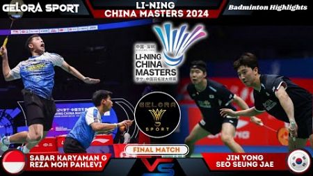 DUEL SENGIT! Sabar/Reza (INA) vs Jin/Seo (CHN) | China Masters 2024 Badminton