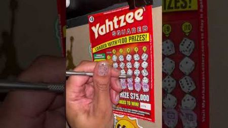 Yahtzee game 4 #arkansas #lottery #scratchofftickets