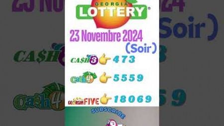 georgia lottery drawing soir 23 Novembre 2024 latest lotto result today