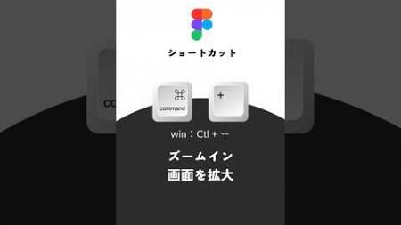 [Cmd]+[＋]でズームイン【Figmaショートカットキー】#figma #webdesign