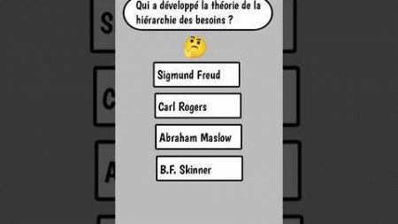 Quiz Psychologie Express : 3 Questions pour Tester Vos Connaissances #quiz #culturegénérale #shorts