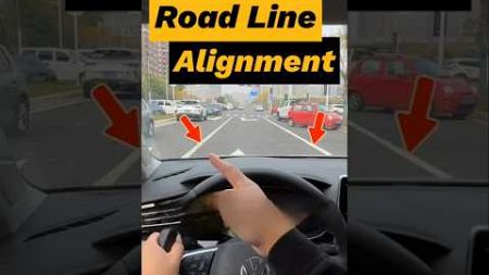 How to Align Your Car with Road Lines #cardrivingtips #automobile #shorts