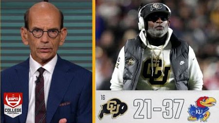 &quot;Deion Sanders and Colorado are overhyped!&quot; - ESPN reacts to Kansas crush Buffaloes 37-21 in Week 13