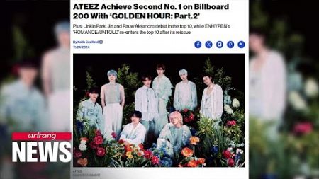 ATEEZ tops Billboard 200 albums chart for 2nd time