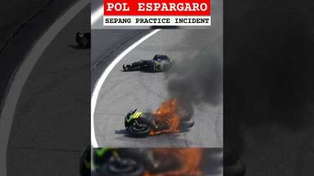 Pol espargaro incident #motogp #crash #incident #polespargaro #sepang