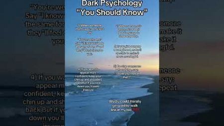 Dark Psychology U Should Know #subscribe