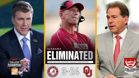 ESPN College GameDay | Rece Davis &quot;breaks down&quot; How bad was Alabama&#39;s 24-3 loss to Oklahoma?