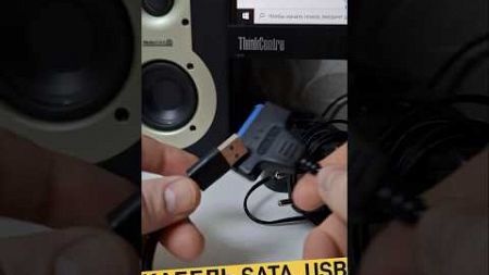 Жёсткий диск и Компьютер по кабелю Sata Usb #рыжийтест #япестовв #satausb #ssd