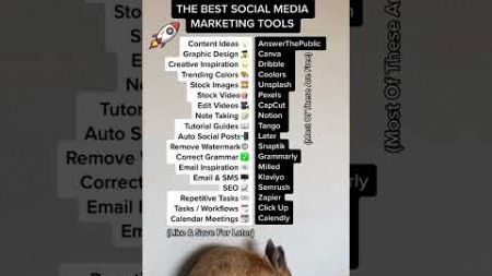 Listof best social media marketing tools in 2025 #socialmediamarketing #shorts #smma